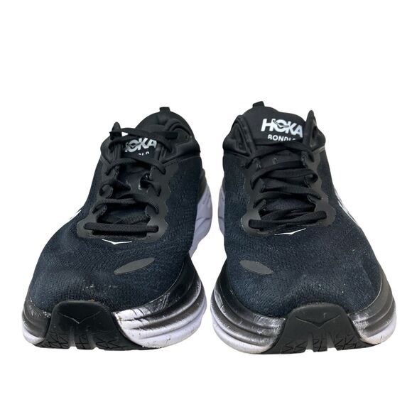 Hoka One One Sneakers Mens 13 D Black Bondi 8 Classic Running Shoes 1123202 BWHT main image 9
